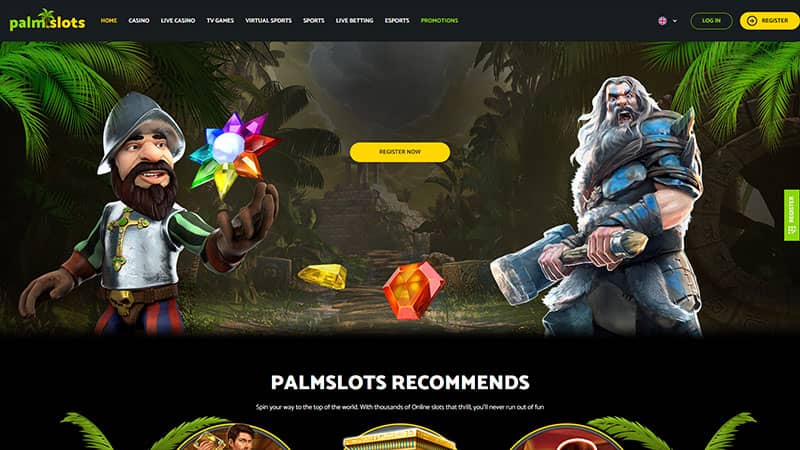PalmSlots casino review & lobby