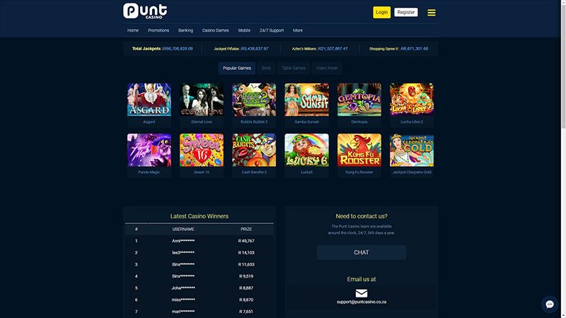 Punt Casino review & lobby