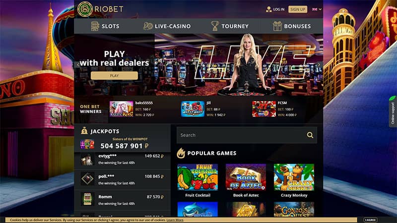 Riobet casino review & lobby