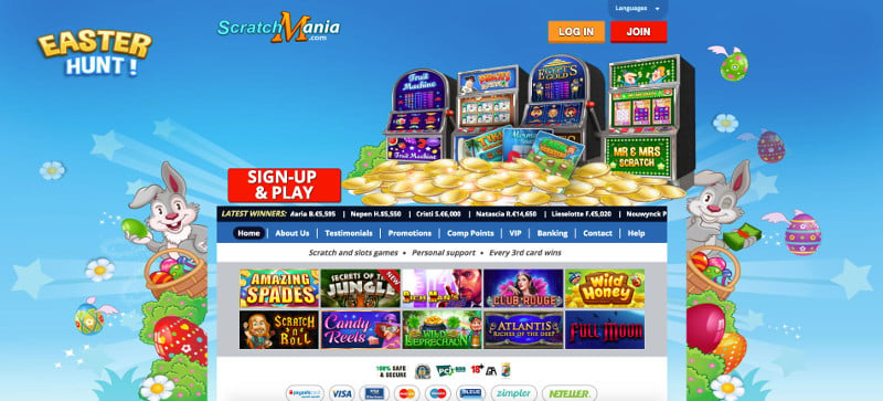 ScratchMania Casino review & lobby
