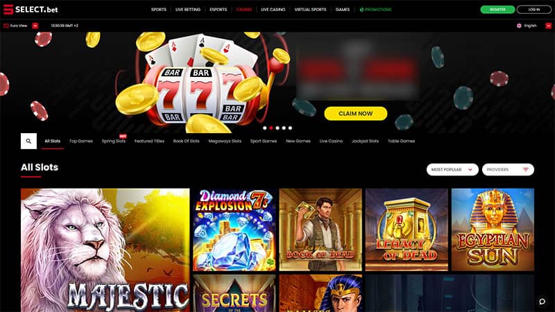 Select bet casino review & lobby