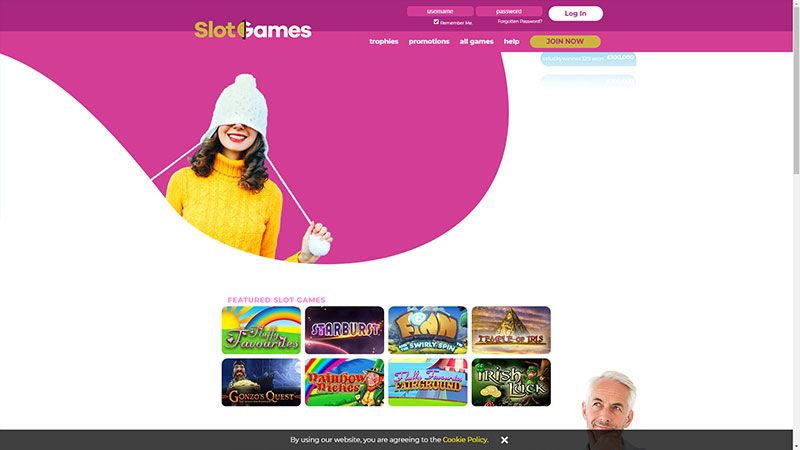 SlotGames casino review & lobby