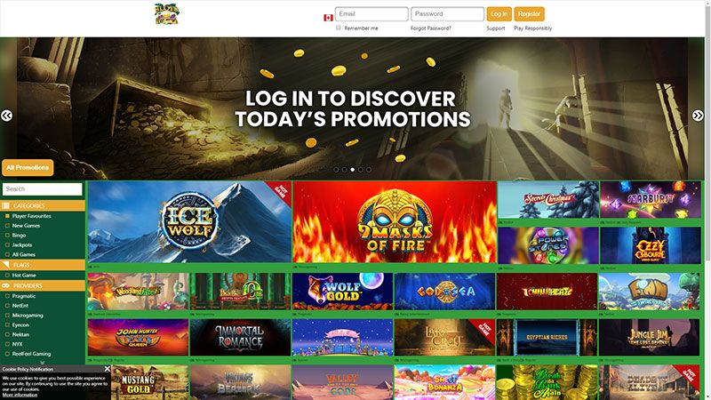 Slots Jungle casino review & lobby