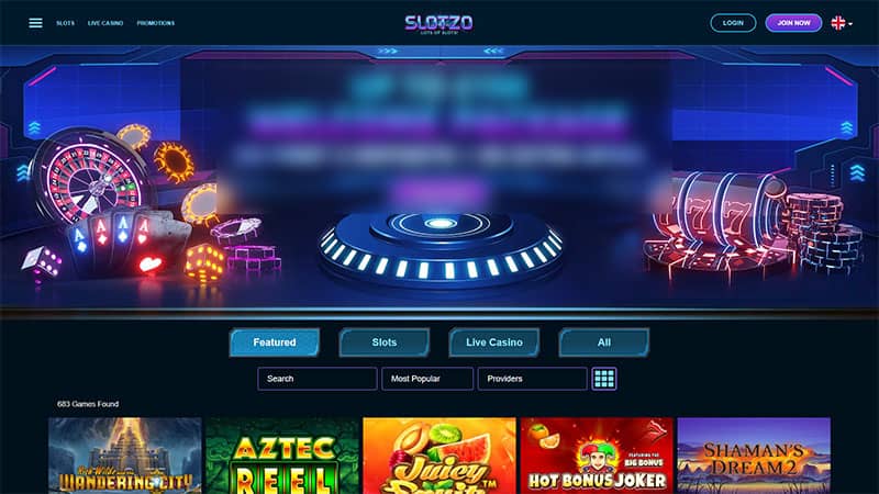 Slotzo Casino review & lobby