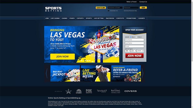 SportsBetting casino review & lobby