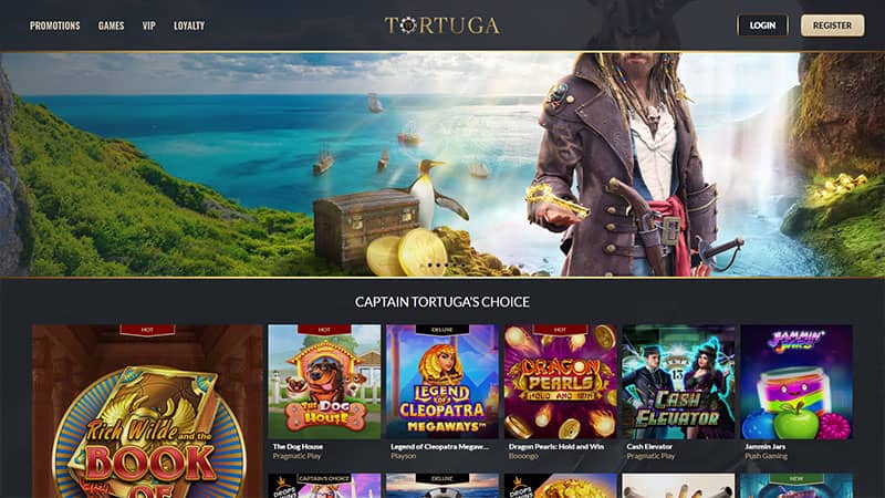 Tortuga casino review & lobby