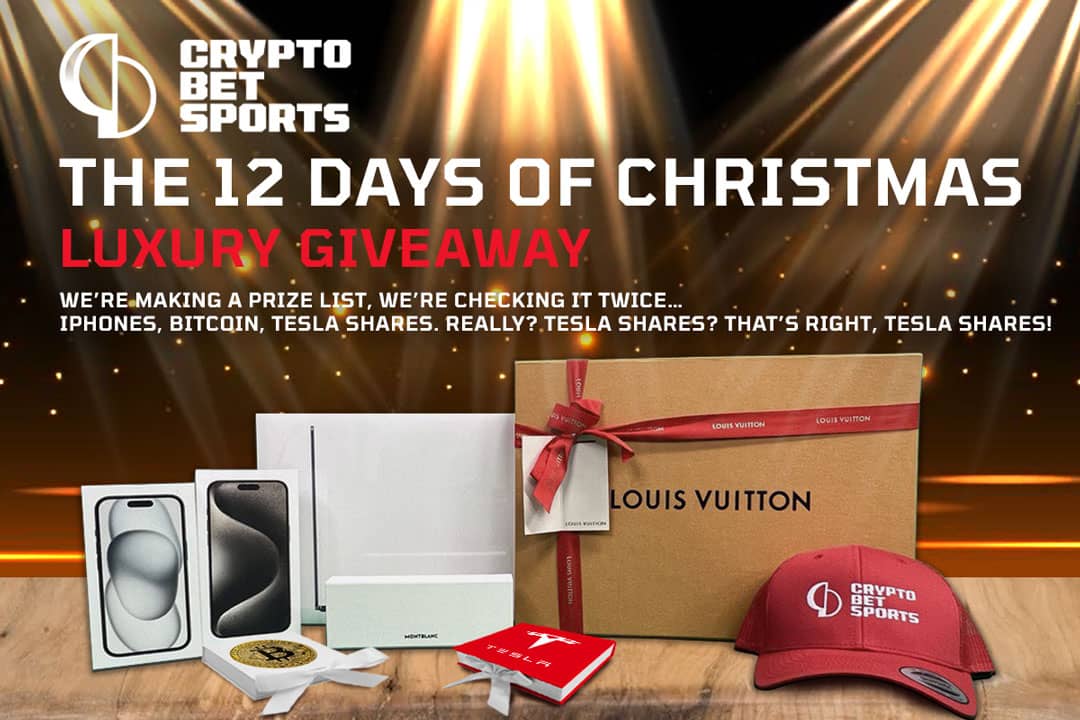 The 12 days of Christmas Luxury Giveaway with CryptoBetSports 2023