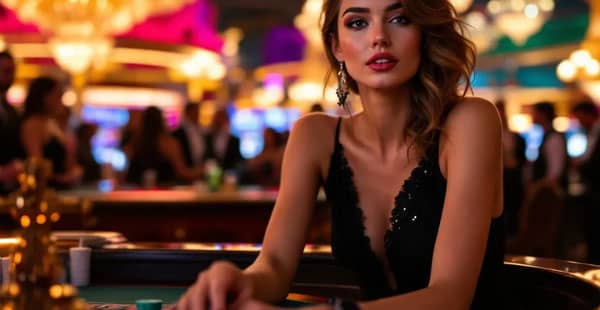 A player enjoying the benefits of free casino chips while playing games.
