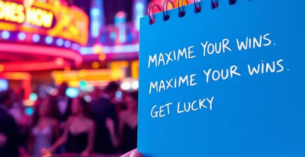 Tips displayed on a notepad for maximizing free casino chips.