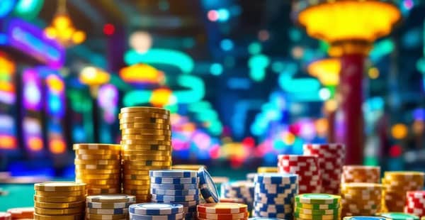 An assortment of free casino chips available in 2025.