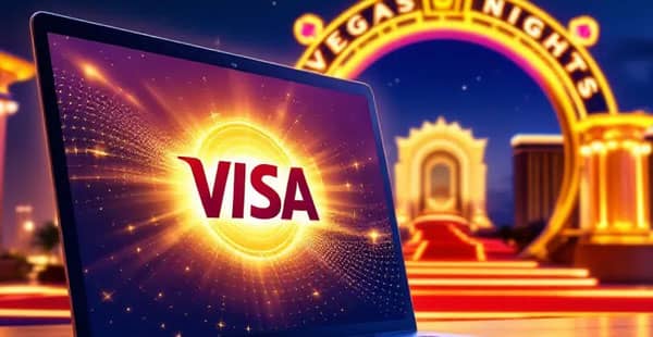 A visual representation of withdrawing winnings using a Visa card at an online casino.