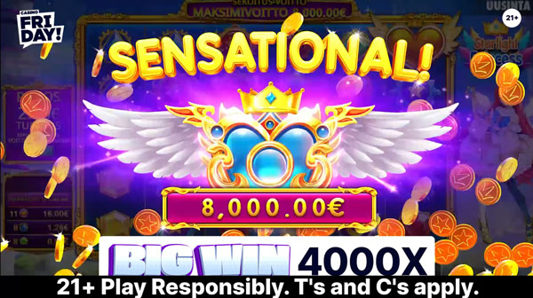 starlight princess bigwin 8000euro