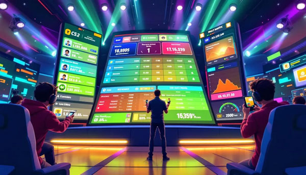 An overview of CS2 betting markets with live odds displayed