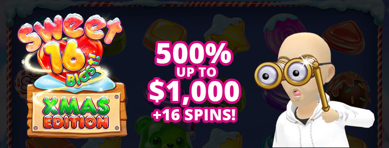 New Game: Sweet 16 Blast – Xmas Edition with Bonuses