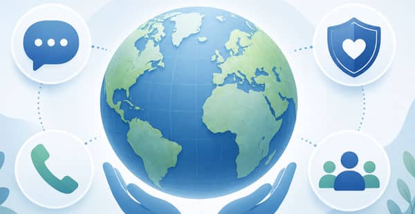 Global gambling help and support resources for people affected by gambling