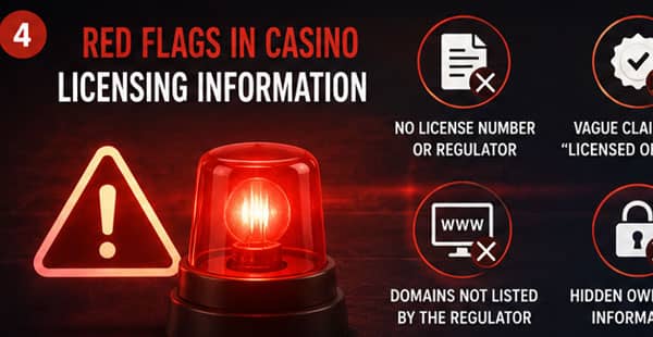 Warning signs of fake or unclear casino licensing information