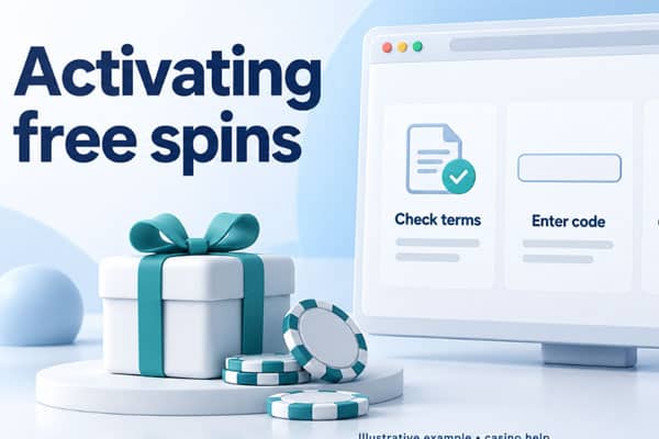 Steps to activate no deposit free spins: check terms, claim the offer and confirm the spins