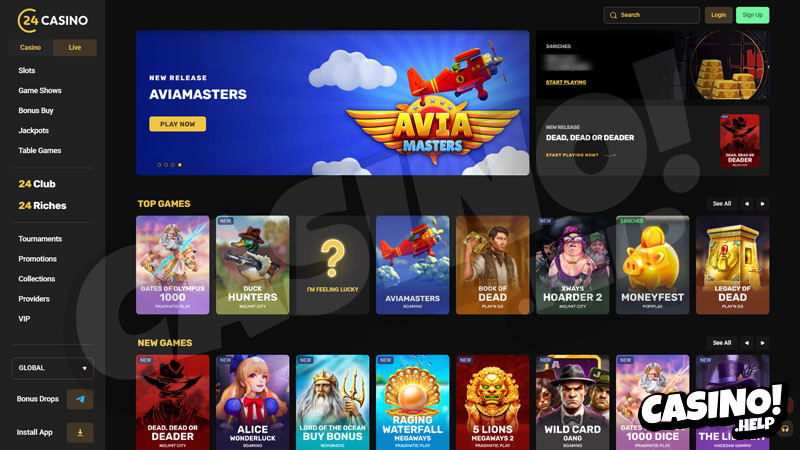 Thumbnail 24casino lobby