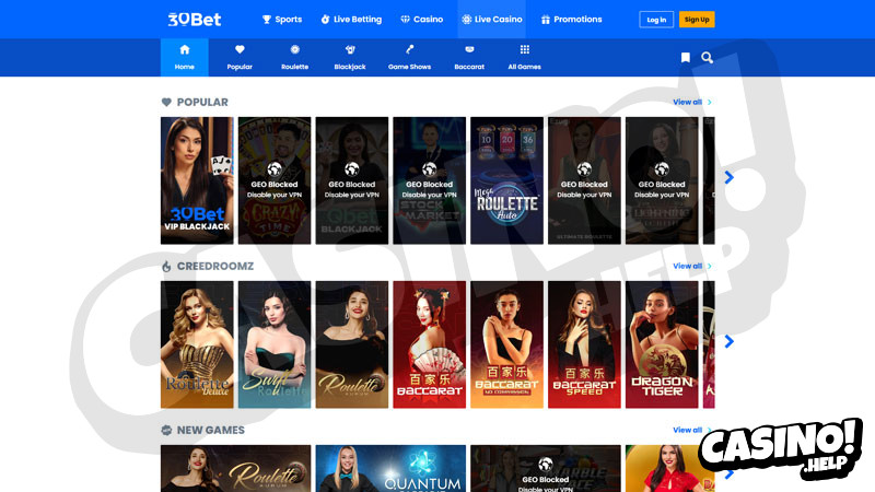 Thumbnail 30bet live