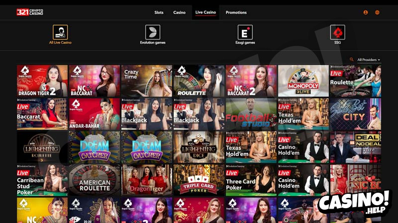 321cryptocasino live screenshot