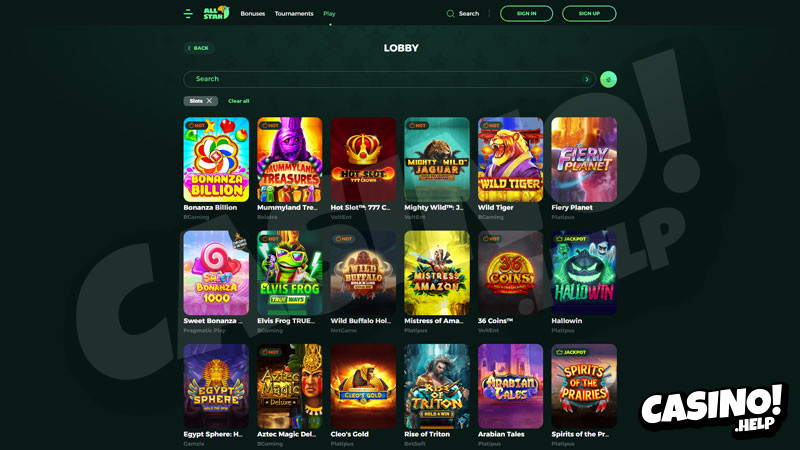 allstar slots screenshot