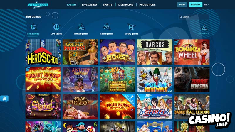 anonymbet slots screenshot