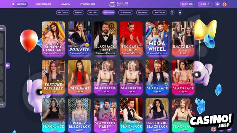 bet-it-all-casino live screenshot