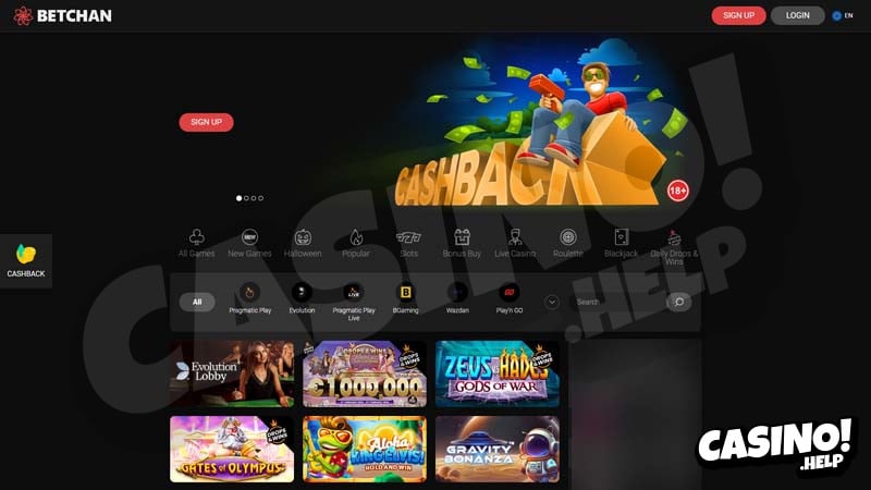 Thumbnail betchan-casino lobby
