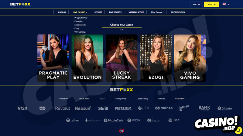 betfoxx live screenshot