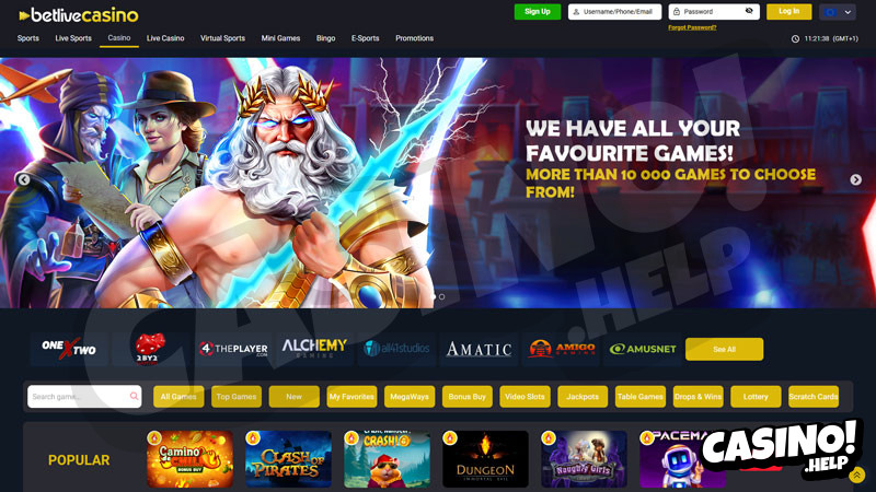Thumbnail betlivecasino lobby