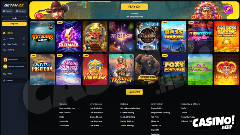 Thumbnail betmaze lobby
