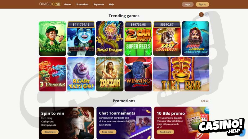 bingocafe slots screenshot