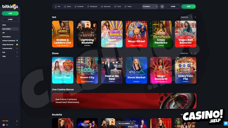 bitkingz live screenshot