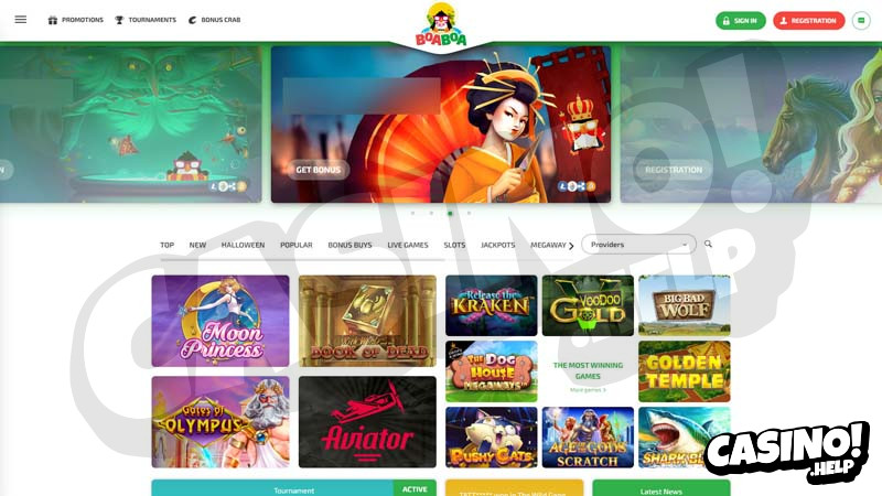 boaboa-casino lobby screenshot