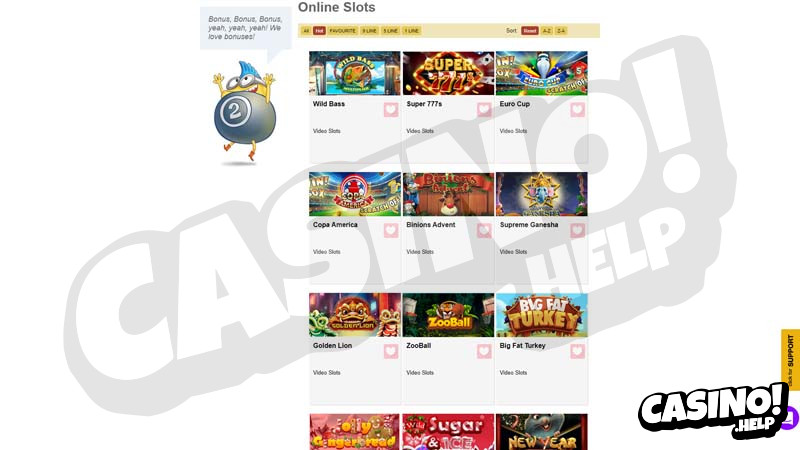 bonusbingo slots screenshot