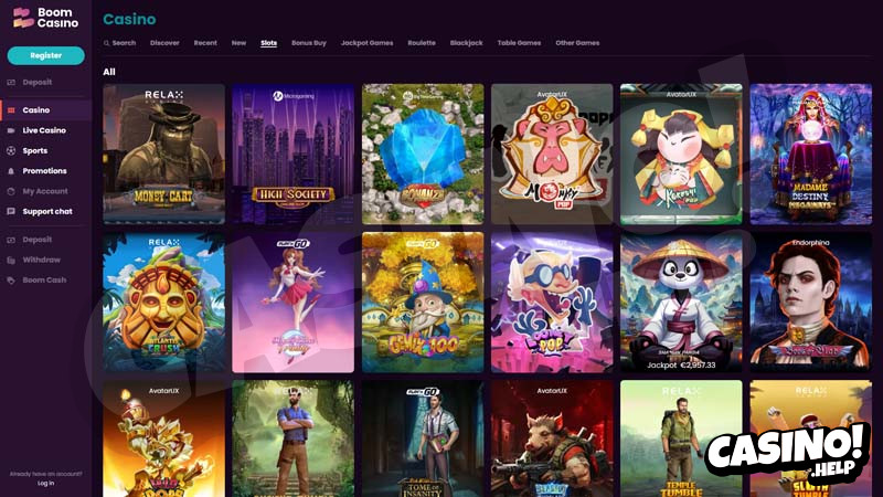 boom-casino slots screenshot