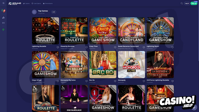 bruno-casino live screenshot