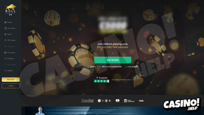 bull-casino lobby screenshot