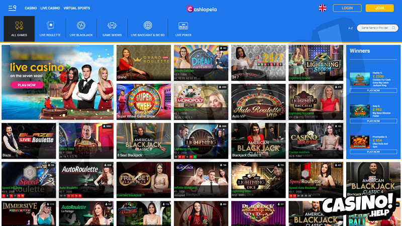 cashiopeia live screenshot