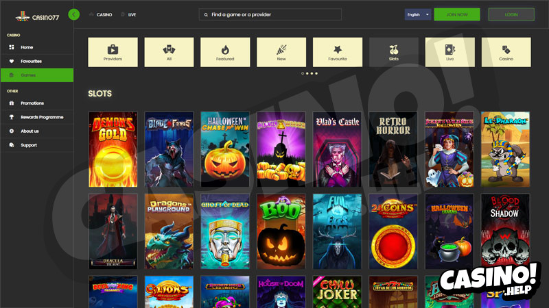casino77 slots screenshot