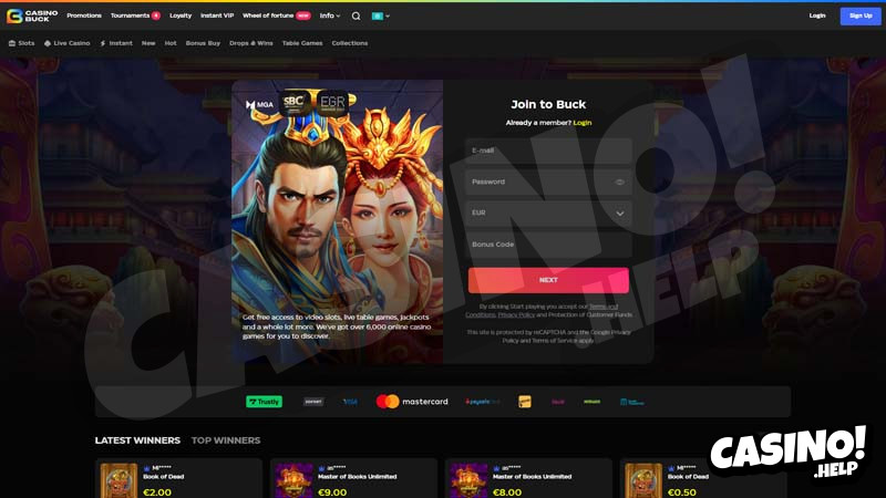 Thumbnail casinobuck lobby