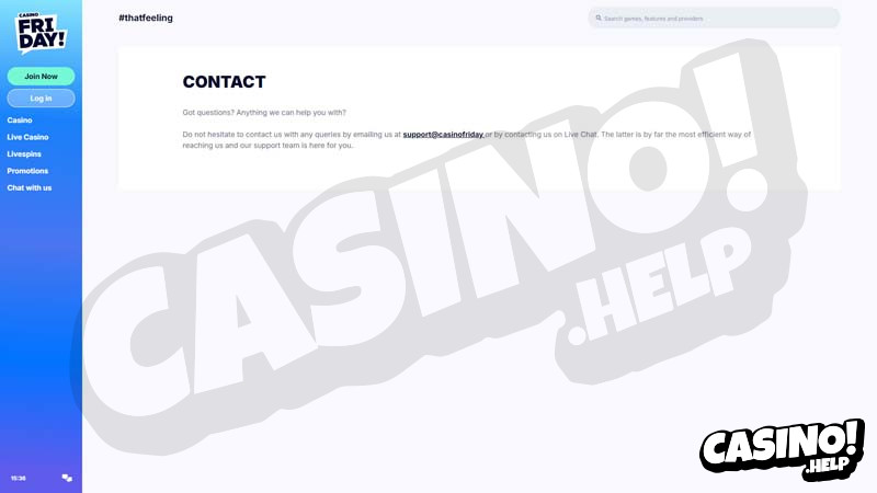 Thumbnail casinofriday support