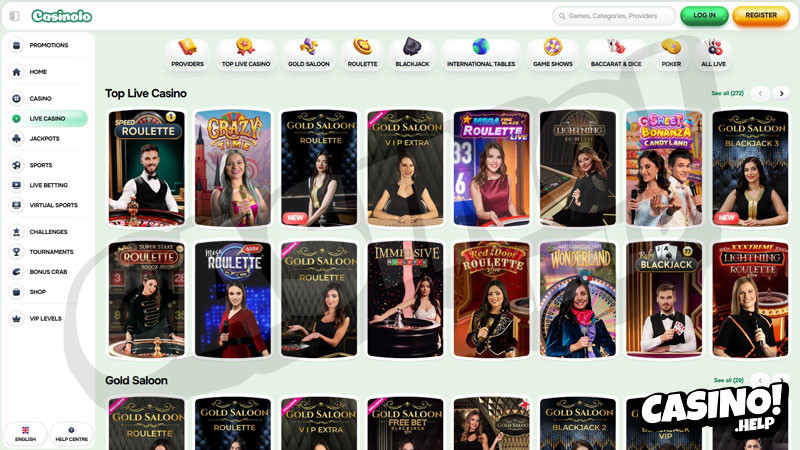casinolo live screenshot