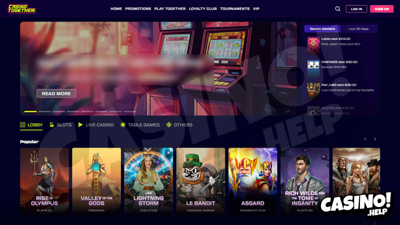 casinotogether lobby screenshot