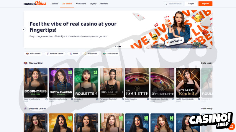 casinovibes live screenshot