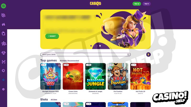 casiqo lobby screenshot