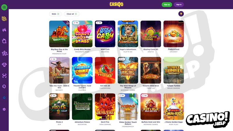 casiqo slots screenshot