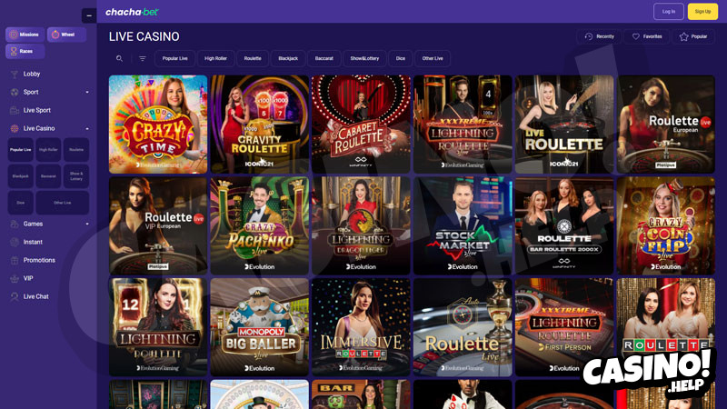 chachabet live screenshot