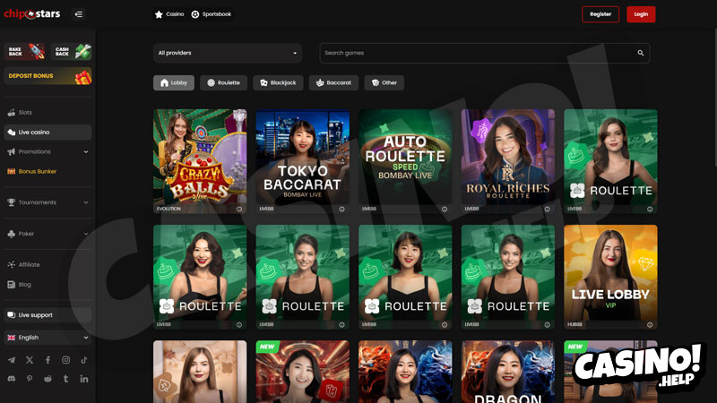chipstars live screenshot