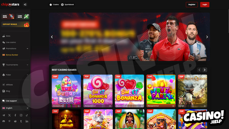 chipstars lobby screenshot